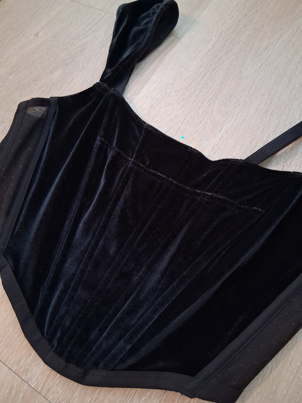 Victoria's Secret Black Strapless Corset Bustier